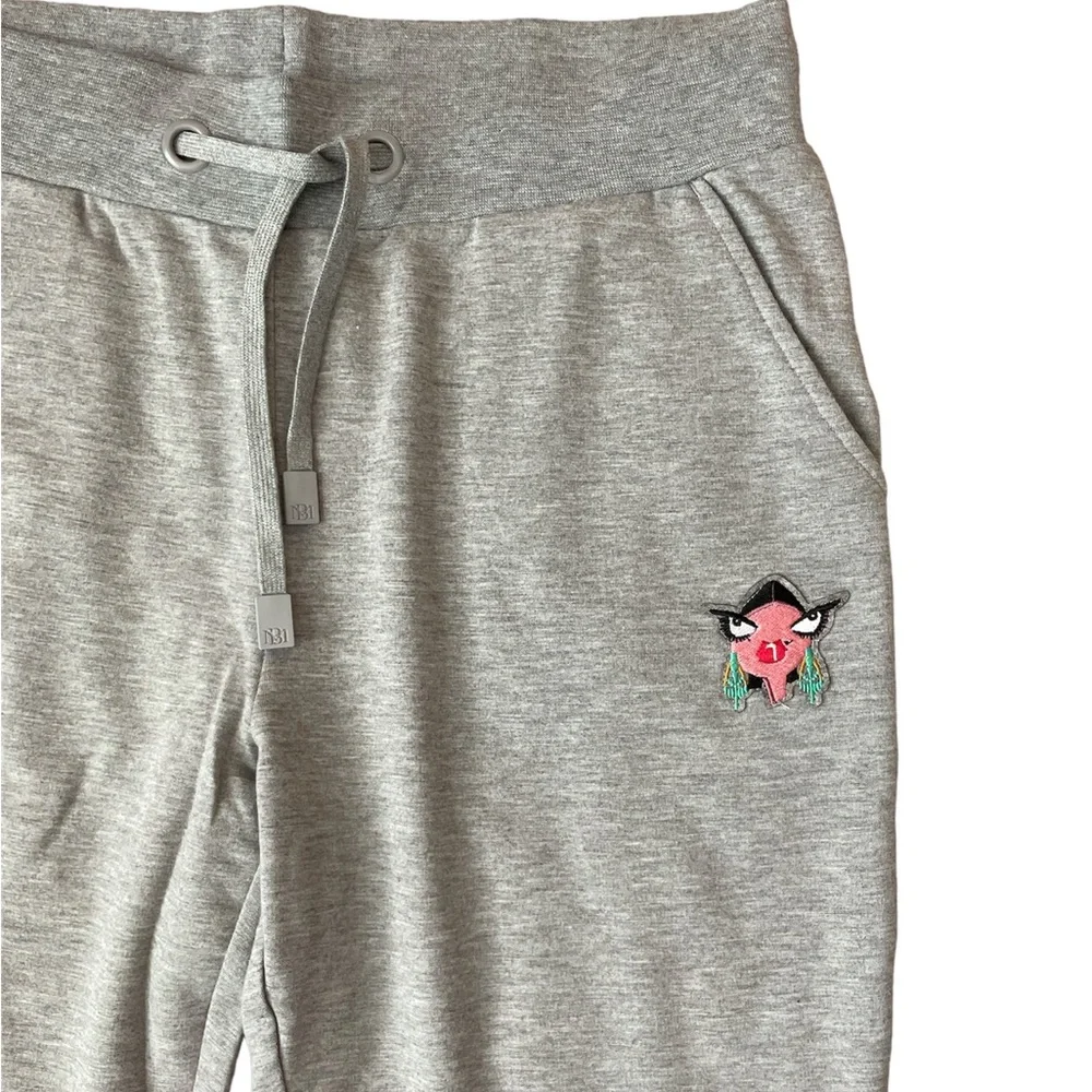 Badgley Mischka NWT Gray Baby French Terry Joggers